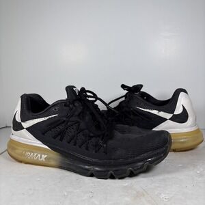 Size 9.5 Nike Air Max 2015 Dos Angeles Black & White Sneakers 789563-001